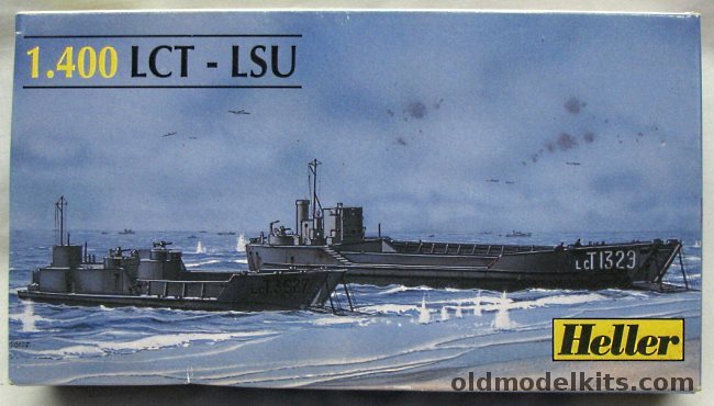 Heller 1/400 LCT and LSU Landing Craft, 81001 plastic model kit